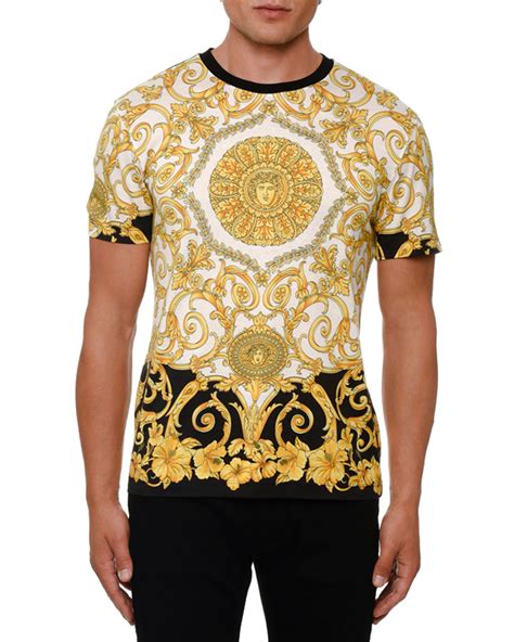 mens versace print shirt|Versace graphic t shirts.